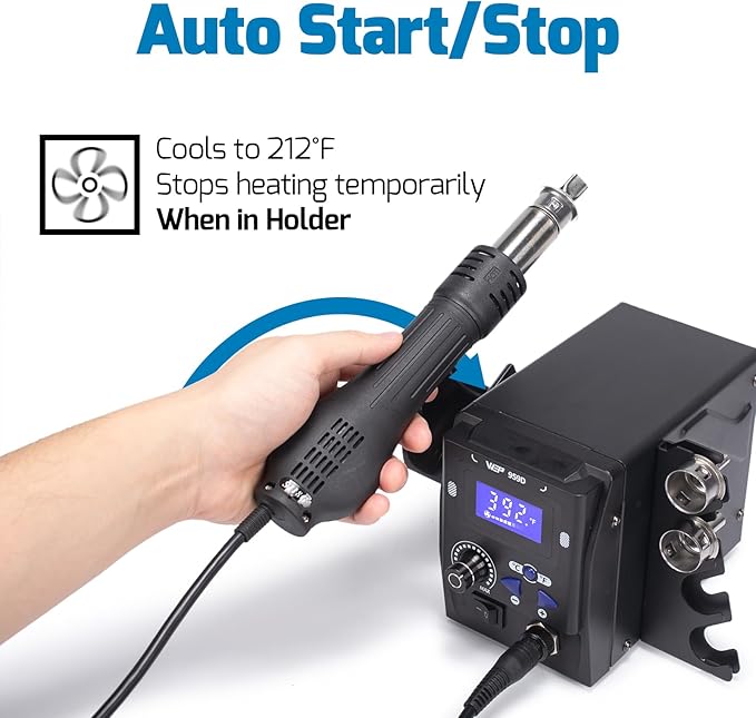WEP 959D Hot Air SMD Soldering Rework Station - Image 3