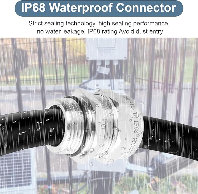 NPT 3/4" Stainless Steel Waterproof Cable Gland IP68 Waterproof Cable Gland - Image 5