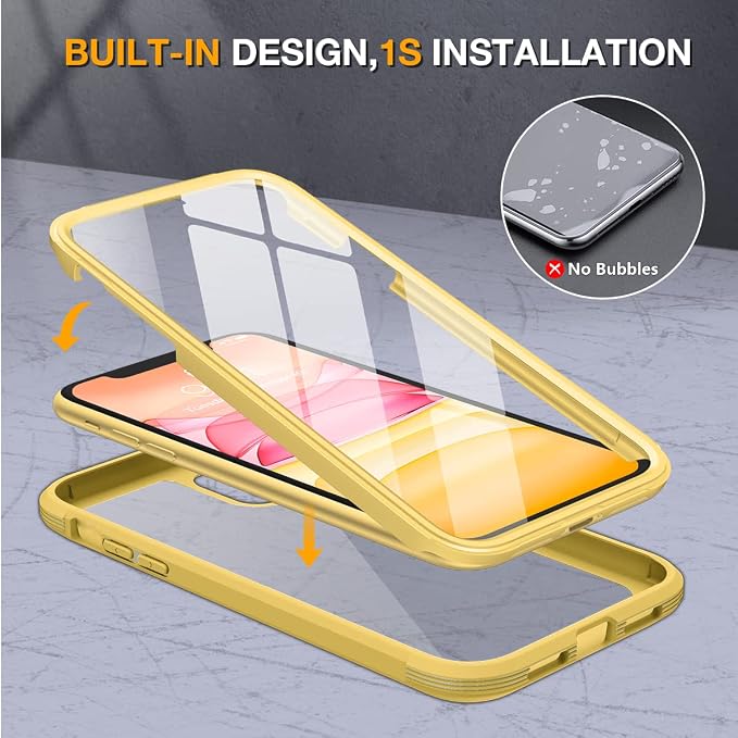 Miracase Glass Series for iPhone 11 Case 6.1 inch, Upgraded Full-Body Rugged - Image 2