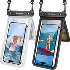 Double Space Waterproof Phone Pouch, 2 Pack Waterproof Phone Case by Rynapac