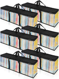CCidea DVD Storage Bags Set of 6, Stackable DVD/CD/Blu Ray Storage Cases by CCidea