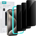 ESR 3 Pack for iPhone 15 Pro Privacy Screen Protector, Anti-spy Tempered-Glass by ESR