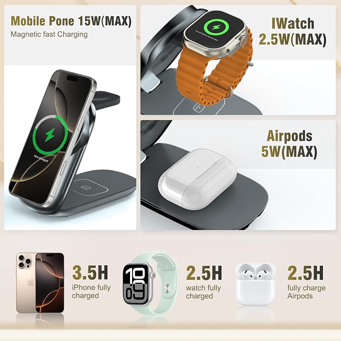 3 in 1 Folding Charging Station - Image 2