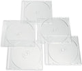 Verbatim CD DVD Blu-Ray Clear Slim Jewel Cases, 5.2 mm – 25 Pack by Verbatim
