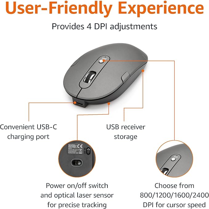 Amazon Basics Ultra Premium Wireless Keyboard and Mouse Combo - Image 4