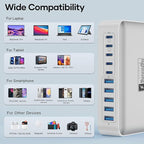 USB C Charger Hub 450W, 10 Ports Charging Station - Image 7