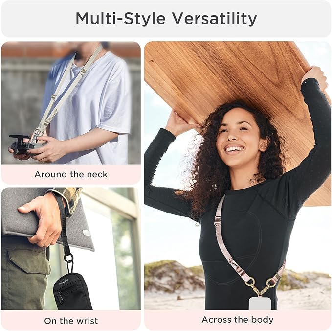 Phone Lanyard 2 in 1, Anti Theft Phone Strap Crossbody - Image 2
