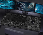 Large Gaming Mouse Pad with Stitched Edges, Durable Non-Slip Natural Rubber Base - Image 7