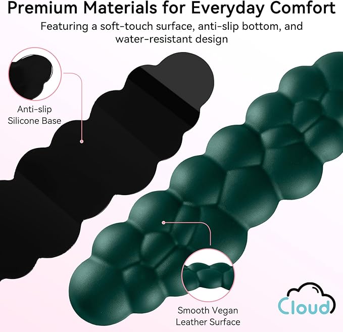 Cloud Wrist Rest for Computer Keyboard, 4-in-1 Memory Foam Leather Cloud - Image 6