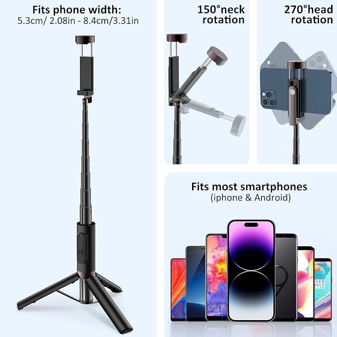 Selfie Stick Aluminum Alloy Selfie Stick Tripod - Image 2