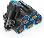 6 Pack USB C Car Charger, Ancekoy 38W Dual USB-C + USB-A Car Charger Adapter by Ancekoy