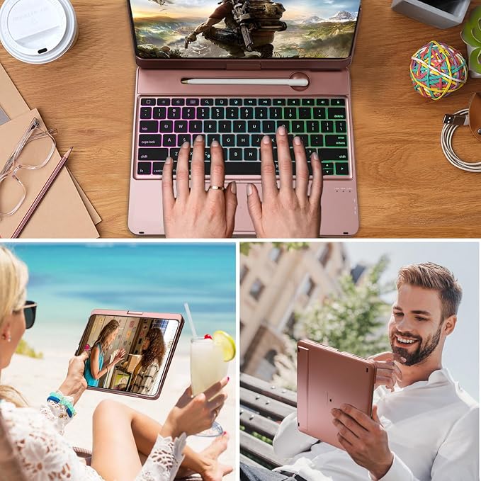 Keyboard Case for iPad Pro 12.9 inch 6th Generation 2022 5th 2021/4th 2020/3rd - Image 3