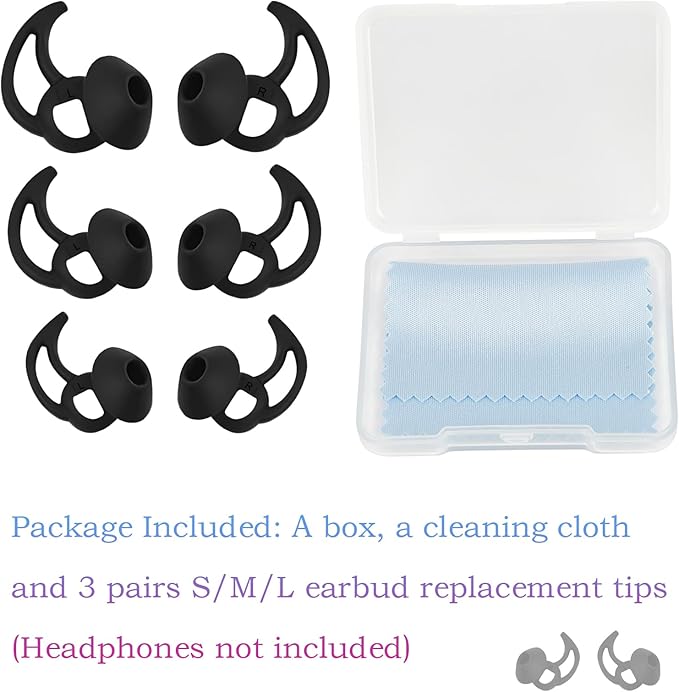 Earbud Replacement Tips Silicone Earbud Tips Ear Bud Covers Compatible - Image 3
