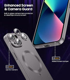 Magnetic for iPhone 13 Case Slim Soft Silicone Bumper Shockproof Metallic - Image 4