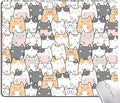 Kawaii Mouse Pad, Cute Cats Mouse Mat, Square Waterproof Non-Slip Rubber Base by SANWUMIAN