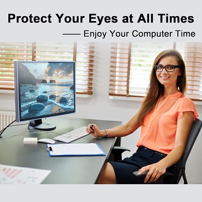 23-24 Inch Blue Light Filter for Computer Monitor, Computer Screen Blue Light - Image 8