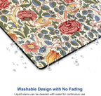 Mouse Pad, Floral Mouse Pad, Square Mouse Mat Waterproof Mousepad Non-Slip - Image 4