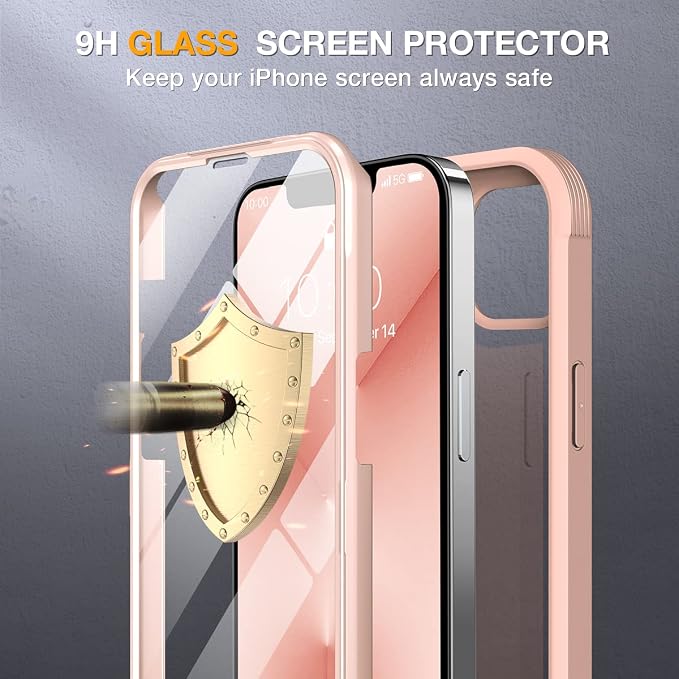 Miracase Glass Case for iPhone 13 Pro Max 6.7 inch, Upgrade Full-Body Clear - Image 4