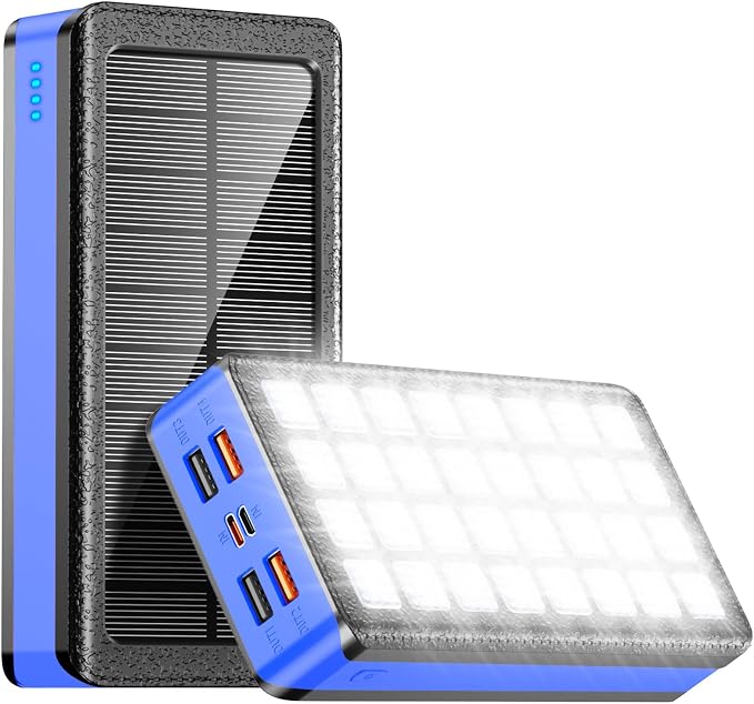 Solar Charger Power Bank 66800mAh Portable Charger by AEECESTORE