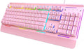 TECKNET Gaming Keyboard, USB Wired Computer Keyboard, 15-Zone RGB Illumination by Tecknet
