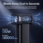 ULANZI AD02 Storm Electric Air Duster V2, 13W High-Speed Compressed Air Duster - Image 4