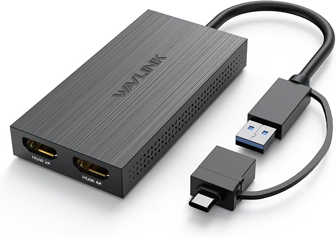 WAVLINK USB 3.0 or USB C to HDMI Adapter, HDMI Splitter by WAVLINK%C2%AE