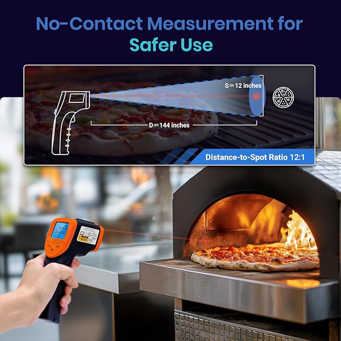 Etekcity Infrared Thermometer 1080, Heat Temperature Temp Gun - Image 6