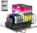 580W Charging Station for Multiple Devices, 10-Port USB C Fast Charger Station by Unknown