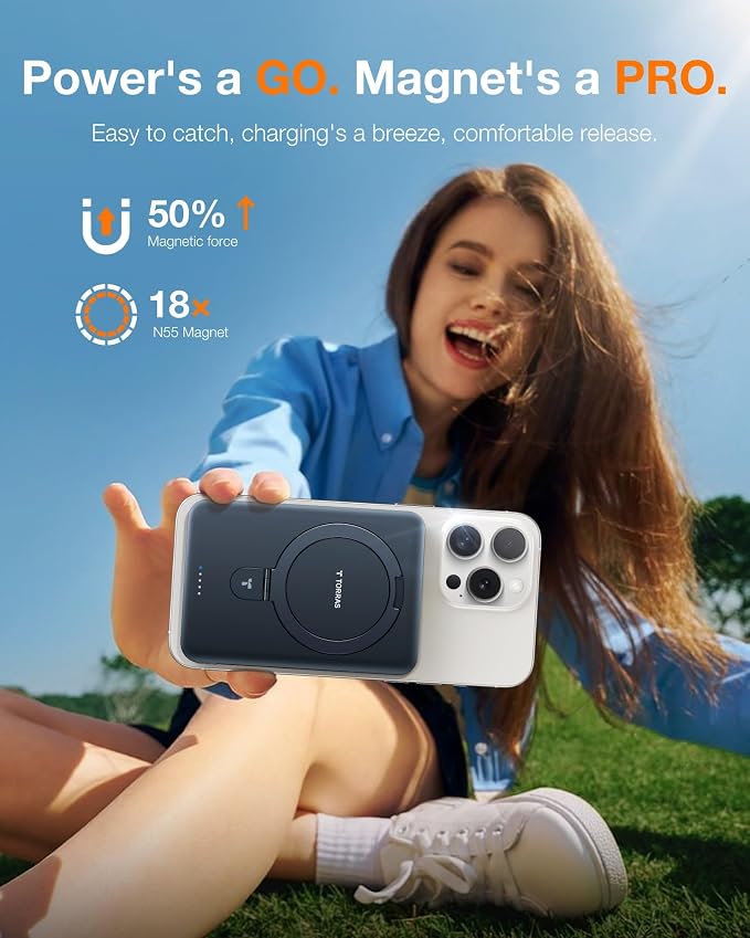 TORRAS 0.45" Slim Magnetic Portable Charger Power Bank - Image 9