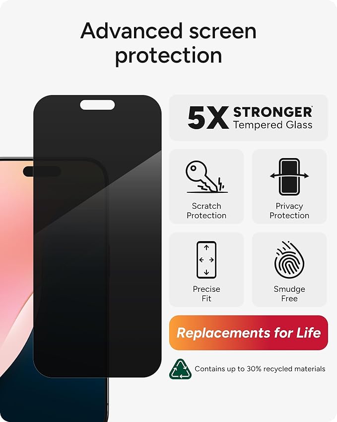 ZAGG Glass Elite Privacy Screen Protector - Image 3