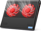 TECKNET Laptop Cooling Pad, Gaming Laptop Cooling Stand, Wind Speed Adjustable by Tecknet