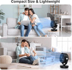 JRD Fans for Bedroom, 90° Oscillating Air Circulator Fan, 13 Inch Quiet Table - Image 6