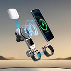 3 in 1 Wireless Car Charger, 15W Fast Charging Phone Holder Foldable Magnetic - Image 3