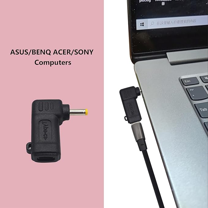 90W PD USB C to DC4017 Power Converter Type to DC 4017 Laptop Charging Adapter - Image 4