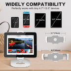AboveTEK Upgraded Desktop Tablet Stand, 360° Swivel Tablet & Phone Desk Mount - Image 3