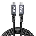 usb c 3.1 cable, usb c 10gbps type c data transfer cable 4K Video Output 100W by HOTUTUKI
