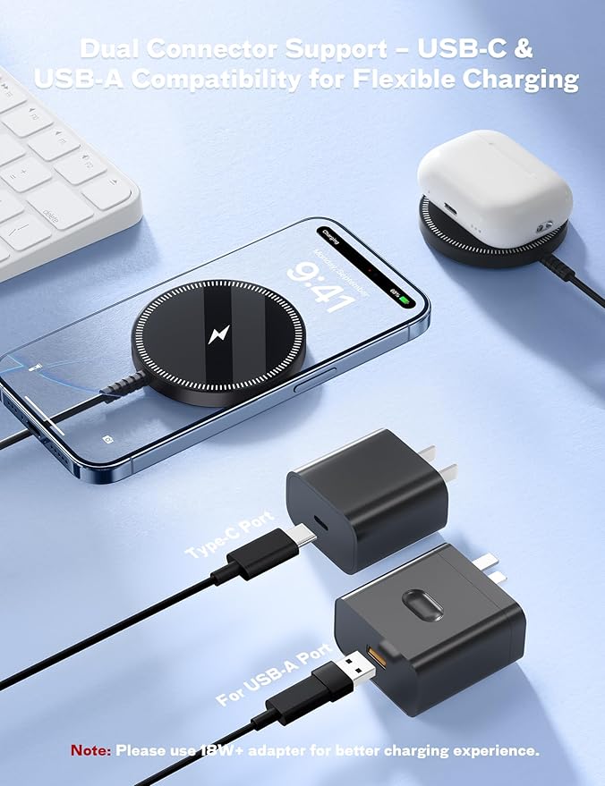 Magnetic Wireless Charger Fast Charge Strong Magnet Charging Pad - Image 5
