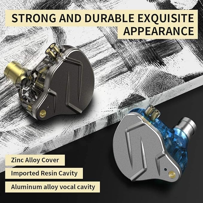 KZ ZSN Pro 1BA+1DD Wired Earphone HiFi Stereo Headphones in Ear Built in Mic - Image 3
