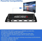 HDMI Switch 8K 4 Port – HDMI 2.1 48Gbps Auto-Switching, 8K@60Hz/4K@120Hz - Image 5