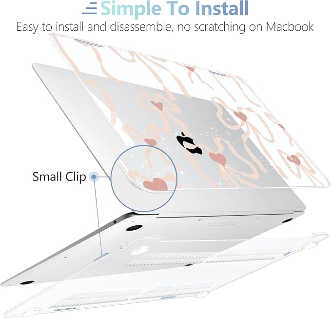 MEEgoodo for MacBook Air 13 inch Case 2021 2020 2019 2018 A2337 M1 A2179 A1932 - Image 4