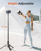62" Phone Tripod & Selfie Stick, Tripod - Image 2