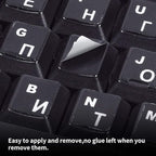 2PCS Russian Keyboard Stickers, Russian-Englsih Keyboard Letters Replacement - Image 4