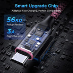 etguuds 4ft USB A to USB C Cable 3A Fast Charging, - Image 2