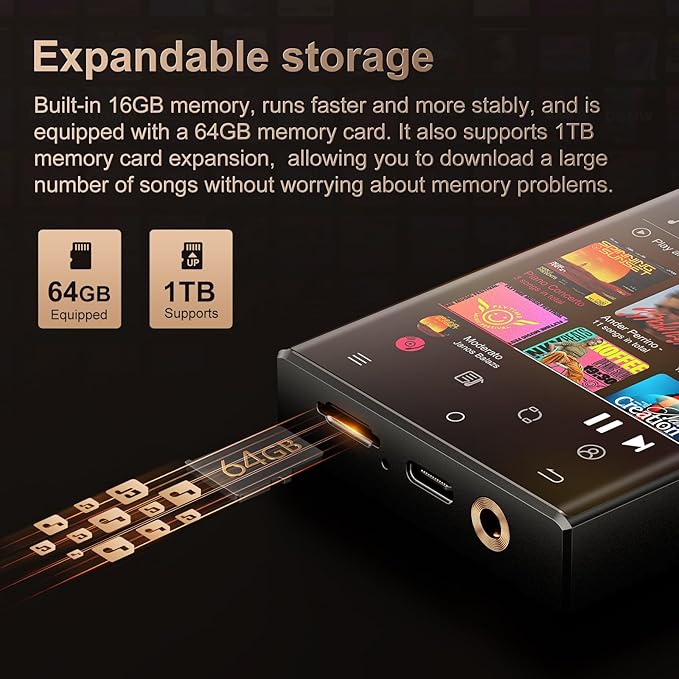 HiFi MP3 Player with Bluetooth and WiFi, Oilsky Lossless DSD High-Resolution - Image 7