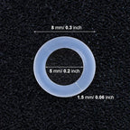 Keyboard Puller Keycap Removal Tool and 200 Pcs Rubber O-Ring Dampeners - Image 4