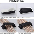 Adhesive Cable Clips Holder, Outdoor Light Clips, Sturdy Nylon Cord Wall - Image 6