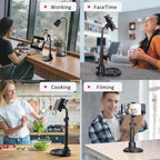 Phone Stand for Desk, Height Adjustable Cell Phone Holder for iPhone, 360 - Image 8