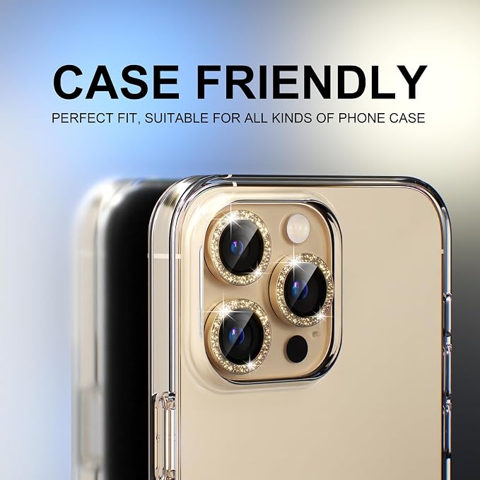Choiche [3+1 for iPhone 13 Pro/iPhone 13 Pro Max Camera Lens Protector Bling - Image 4