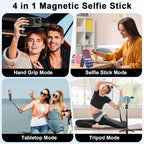Magnetic Selfie Stick with Remote, 360° Rotation Phone Tripod, 4-in-1 - Image 2