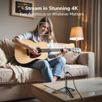 EMEET Piko 4K Webcam for Streaming, World’s 1st Dual-Camera AI-Powered 4K - Image 3